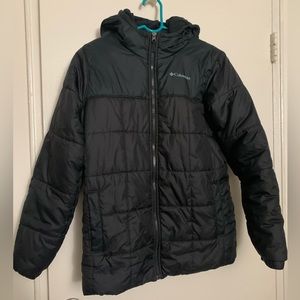 Columbia Black Puffer jacket - Boys XL (18/20))